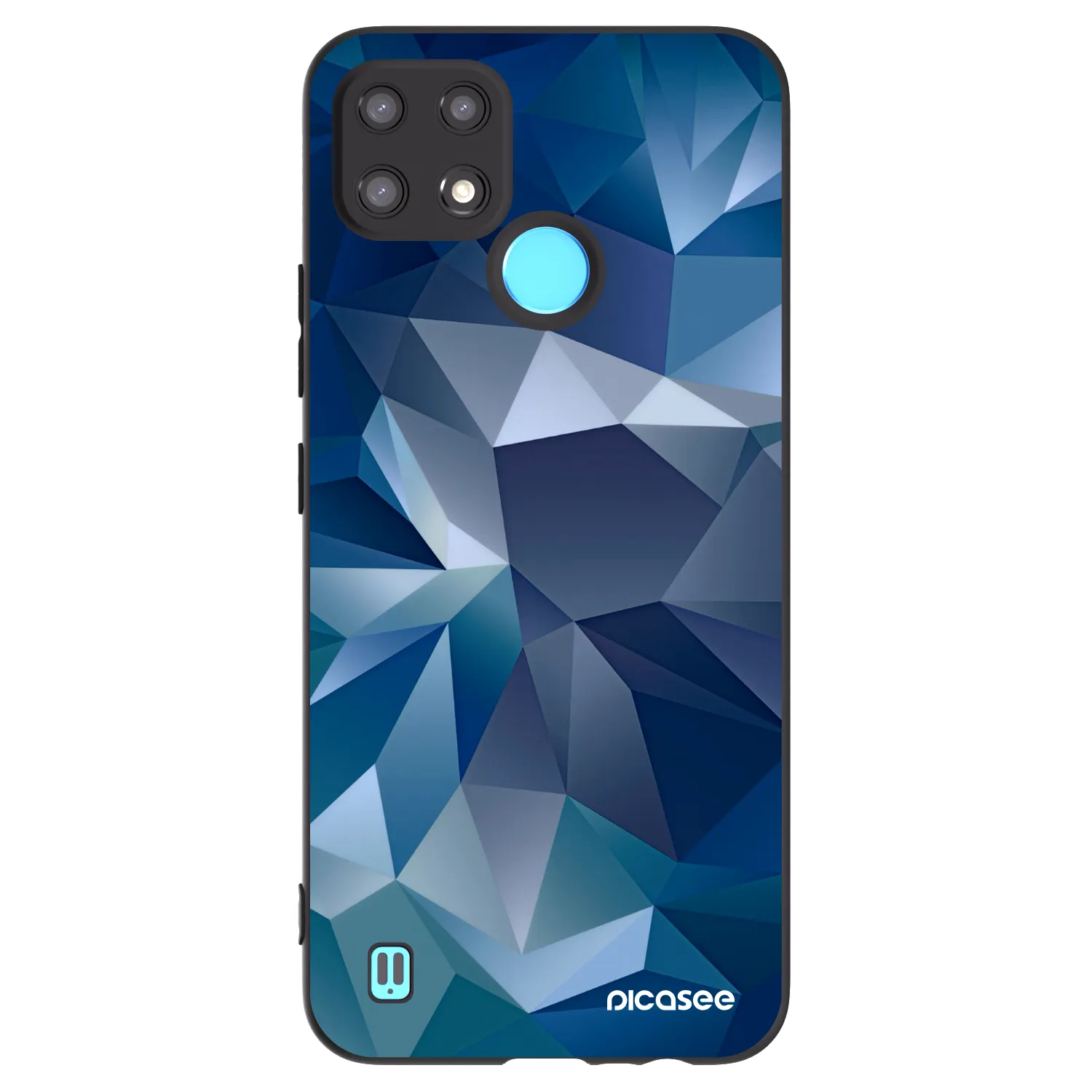 Picasee silikonowe czarne etui na Realme C21 - Wallpaper