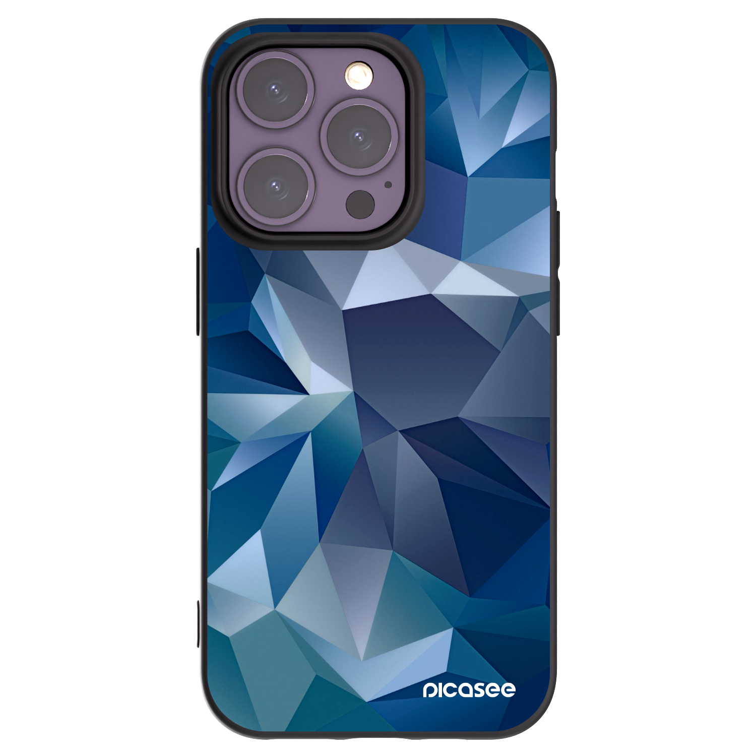 Picasee silikonowe czarne etui na Apple iPhone 14 Pro - Wallpaper