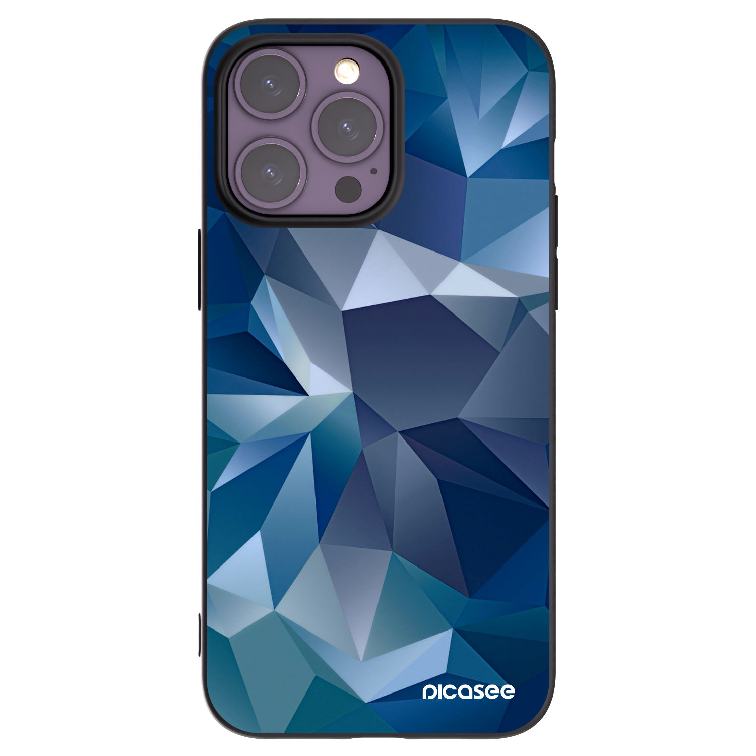 Picasee silikonowe czarne etui na Apple iPhone 14 Pro Max - Wallpaper