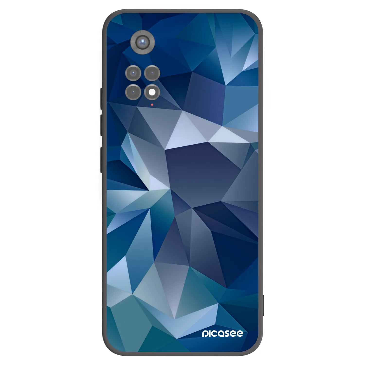 Picasee silikonowe czarne etui na Xiaomi Redmi Note 11S 5G - Wallpaper