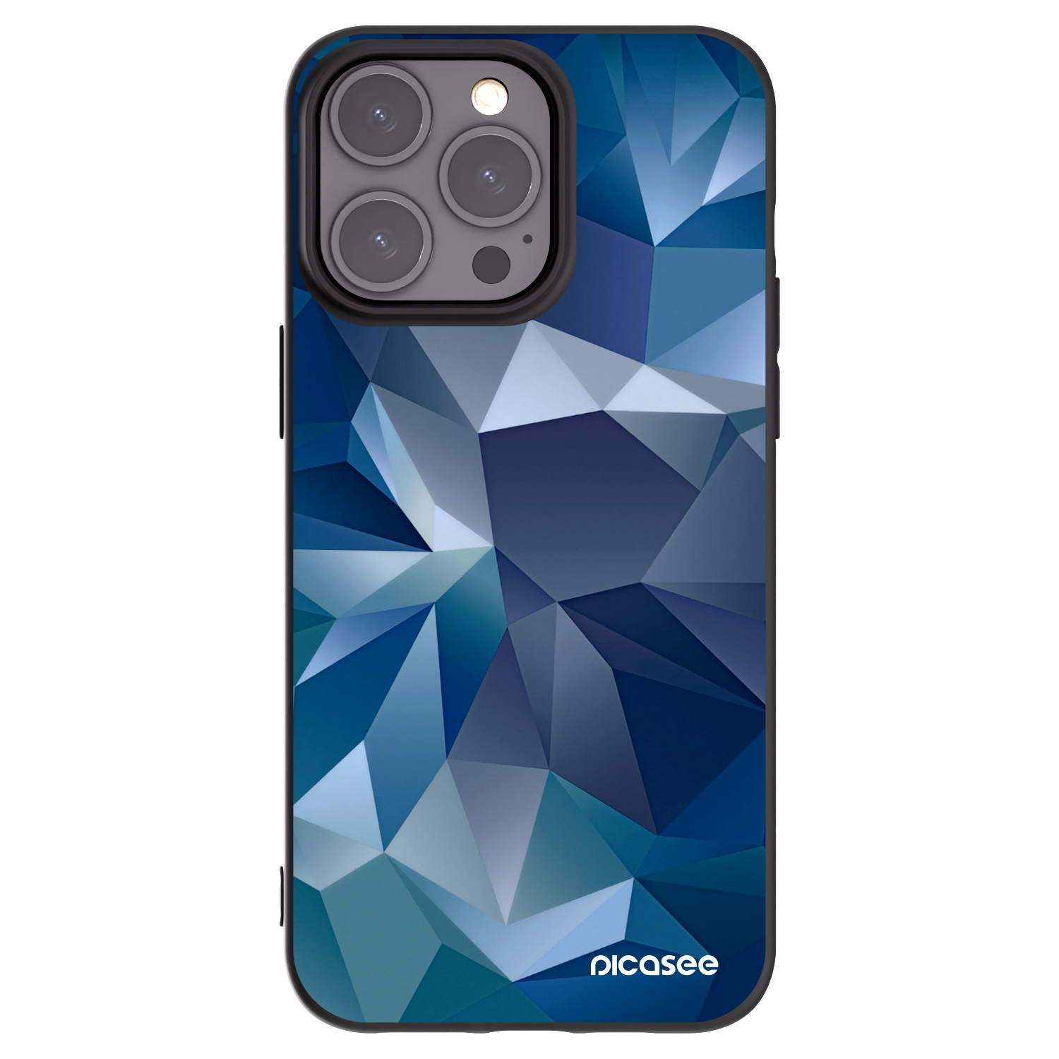 Picasee silikonowe czarne etui na Apple iPhone 15 Pro Max - Wallpaper