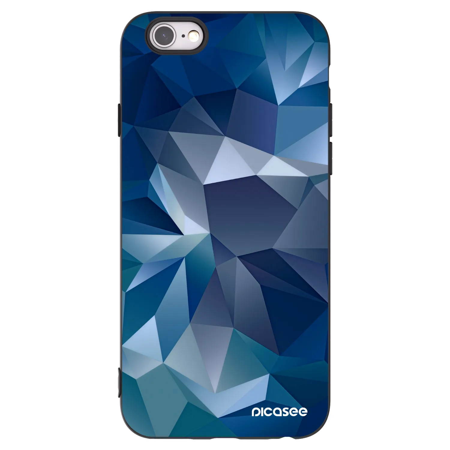 Picasee silikonowe czarne etui na Apple iPhone 6/6S - Wallpaper