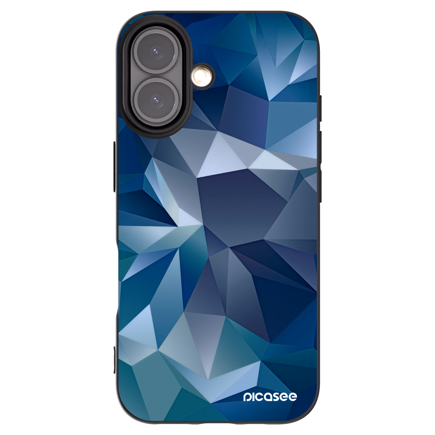 Picasee silikonowe czarne etui na Apple iPhone 16 - Wallpaper
