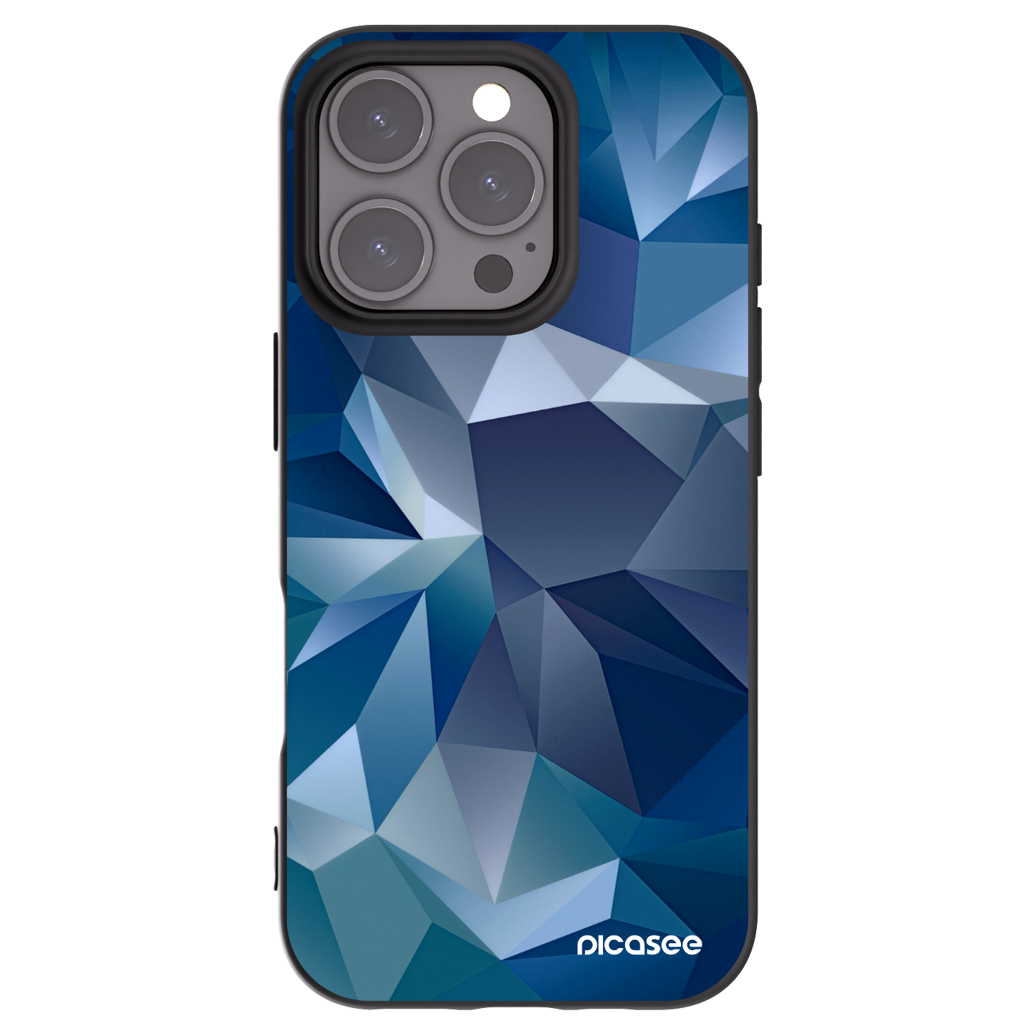 Picasee silikonowe czarne etui na Apple iPhone 16 Pro - Wallpaper