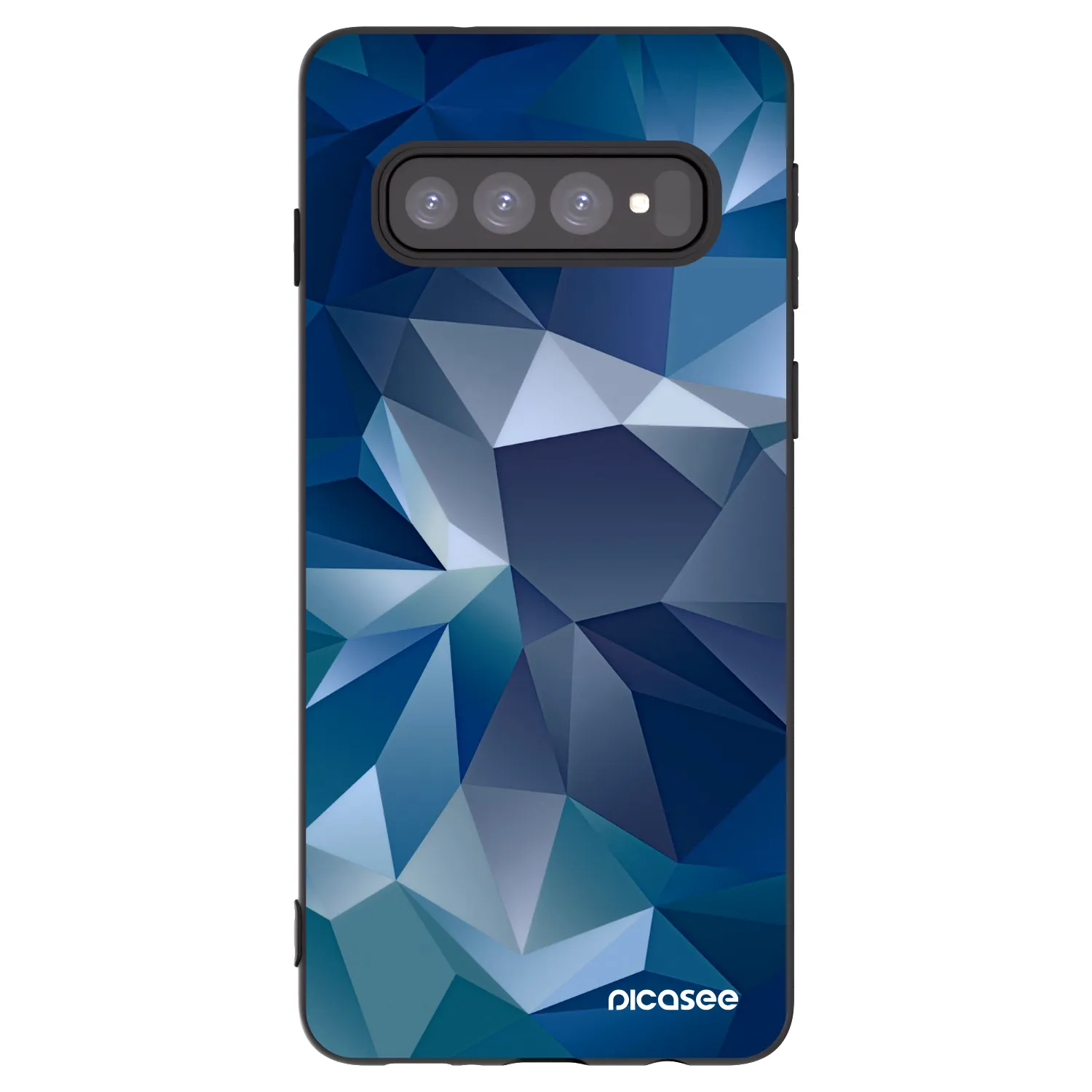 Picasee silikonowe czarne etui na Samsung Galaxy S10 G973 - Wallpaper