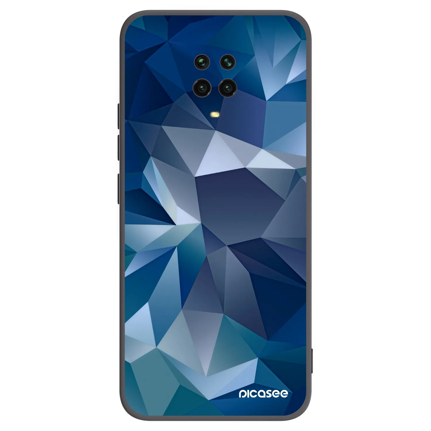 Picasee silikonowe czarne etui na Xiaomi Redmi Note 9S - Wallpaper