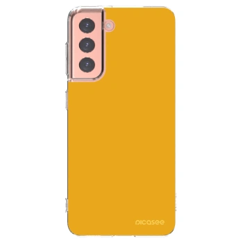Picasee silikonowe przeźroczyste etui na Samsung Galaxy S21 5G G991B - Sun
