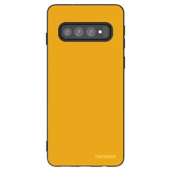 Picasee silikonowe czarne etui na Samsung Galaxy S10 G973 - Sun