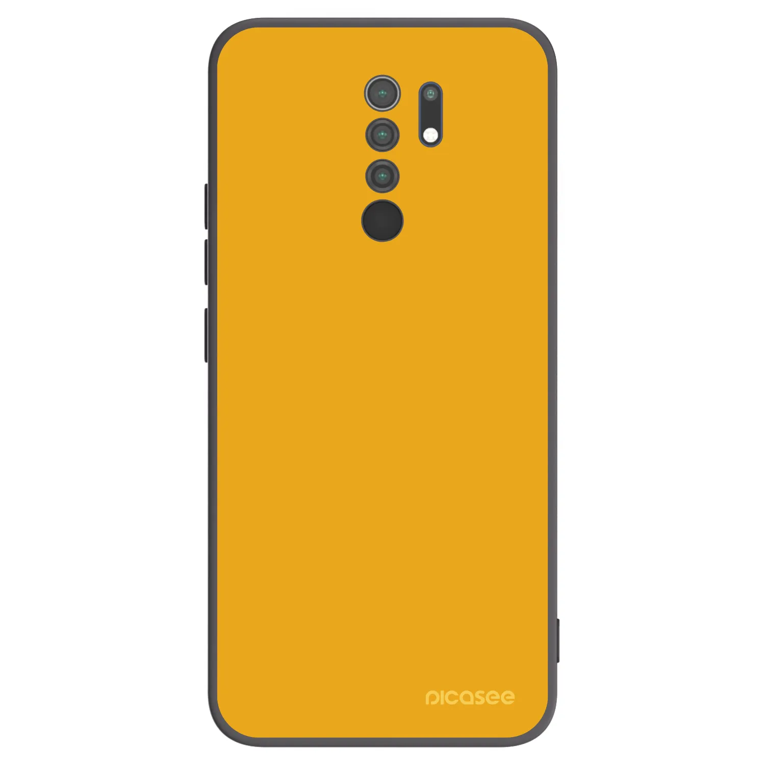 Picasee silikonowe czarne etui na Xiaomi Redmi 9 - Sun