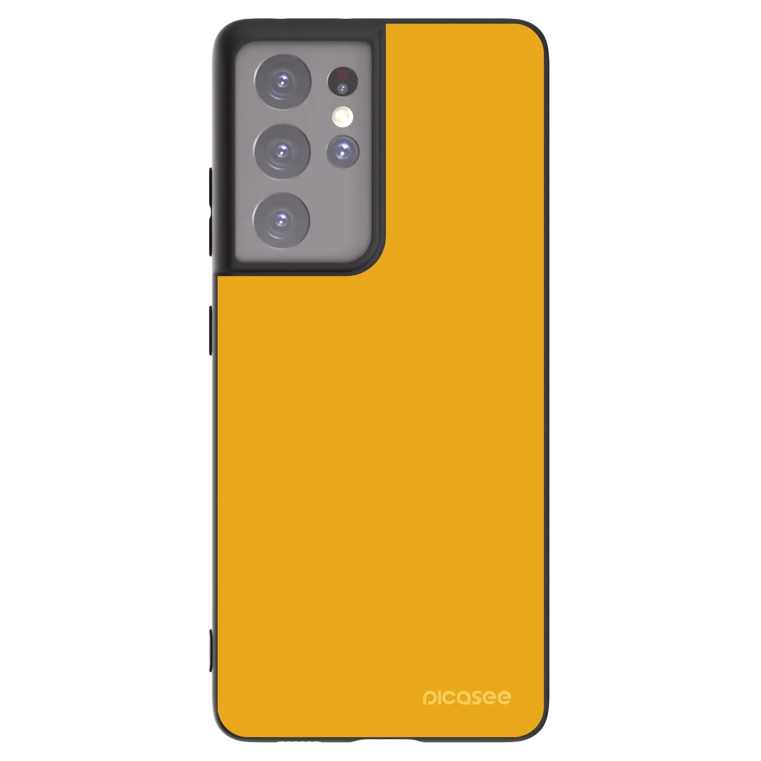 Picasee silikonowe czarne etui na Samsung Galaxy S21 Ultra 5G G998B - Sun