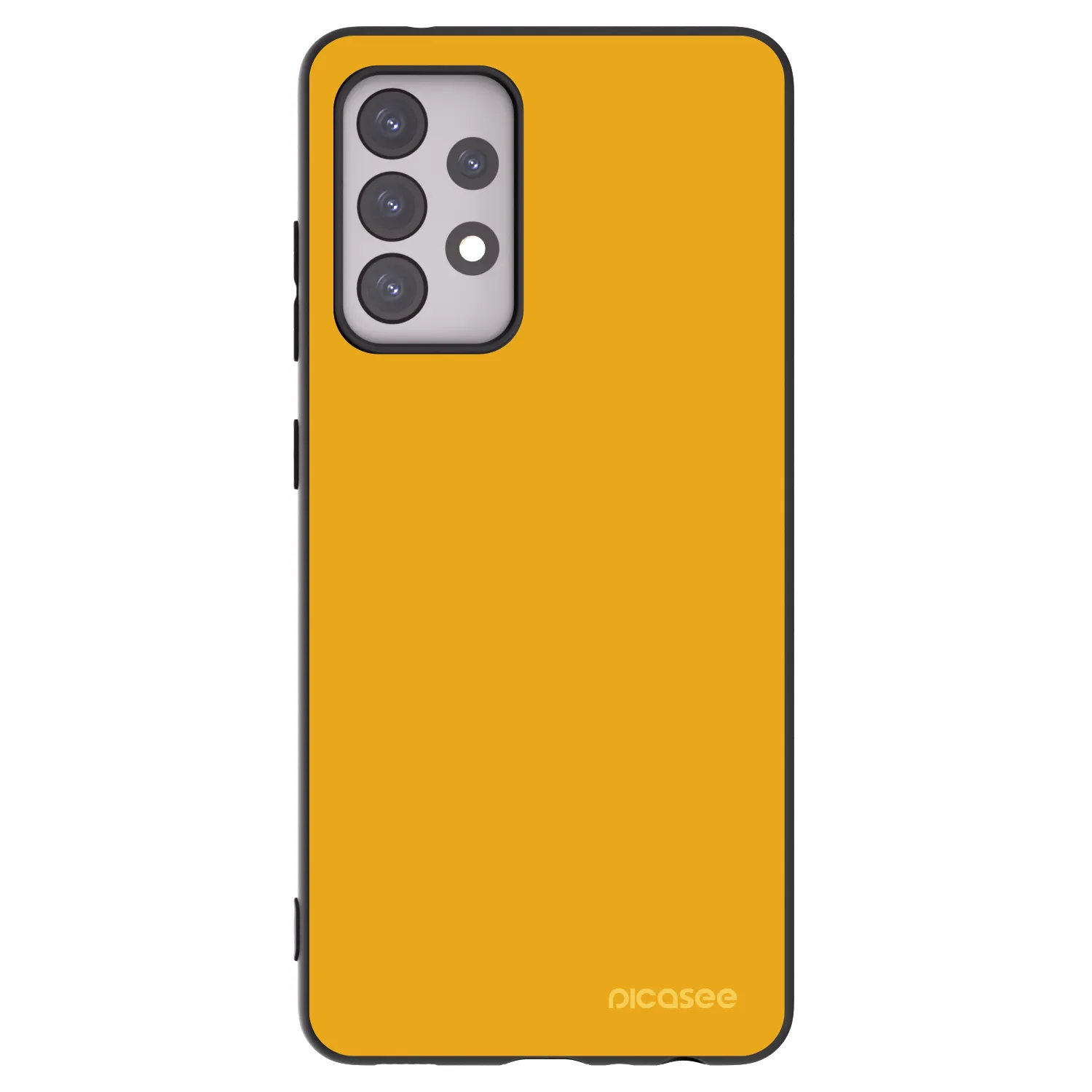 Picasee silikonowe czarne etui na Samsung Galaxy A52 5G A525F - Sun