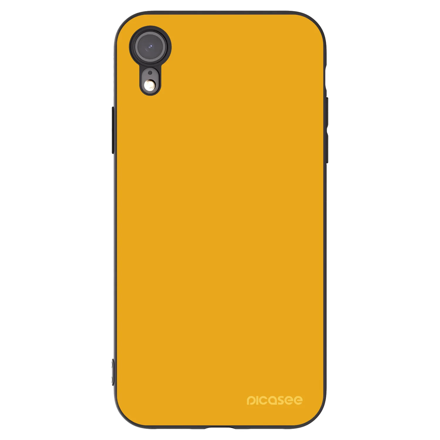 Picasee silikonowe czarne etui na Apple iPhone XR - Sun