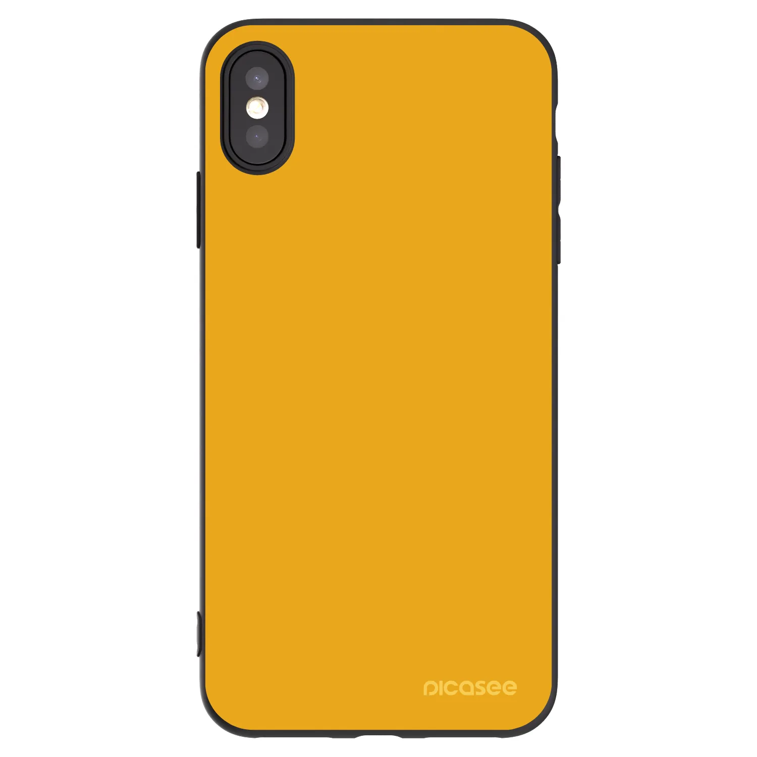 Picasee silikonowe czarne etui na Apple iPhone XS Max - Sun