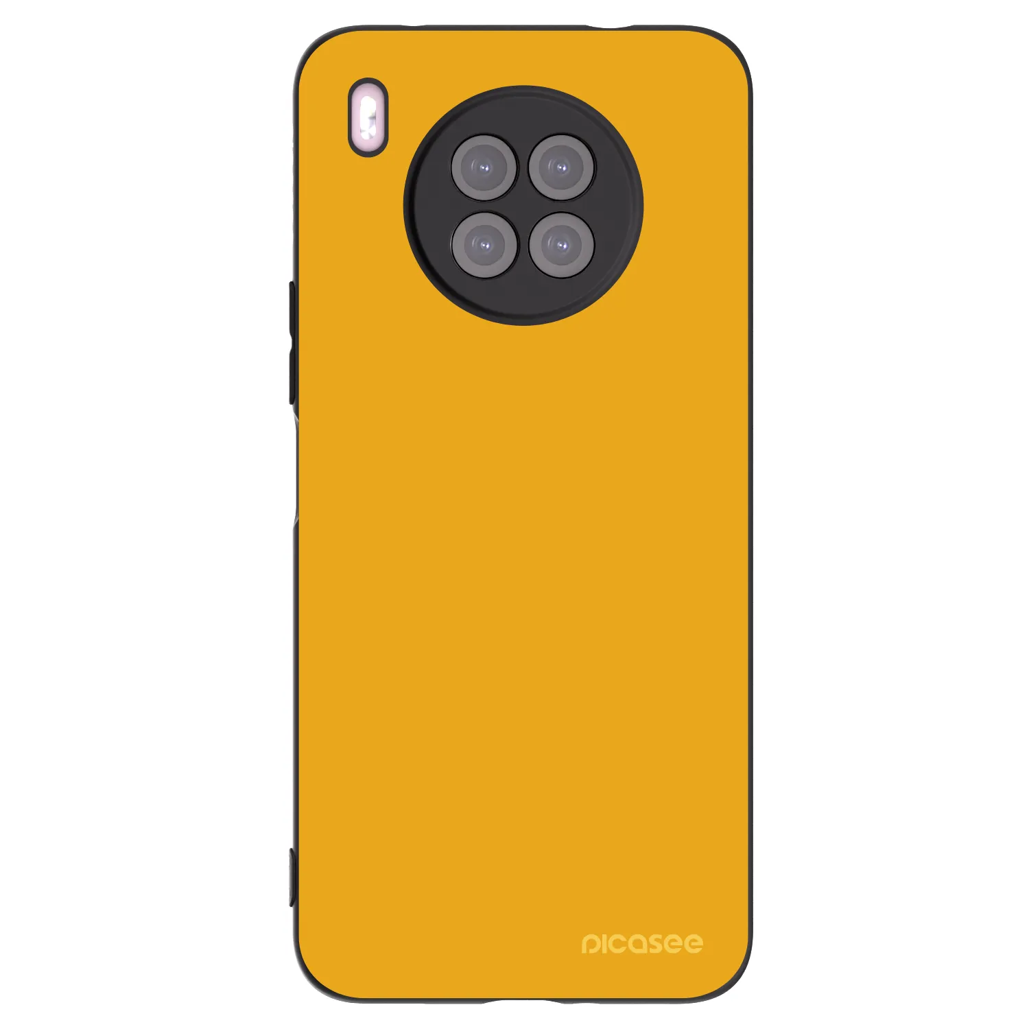 Picasee silikonowe czarne etui na Huawei Nova 8i - Sun