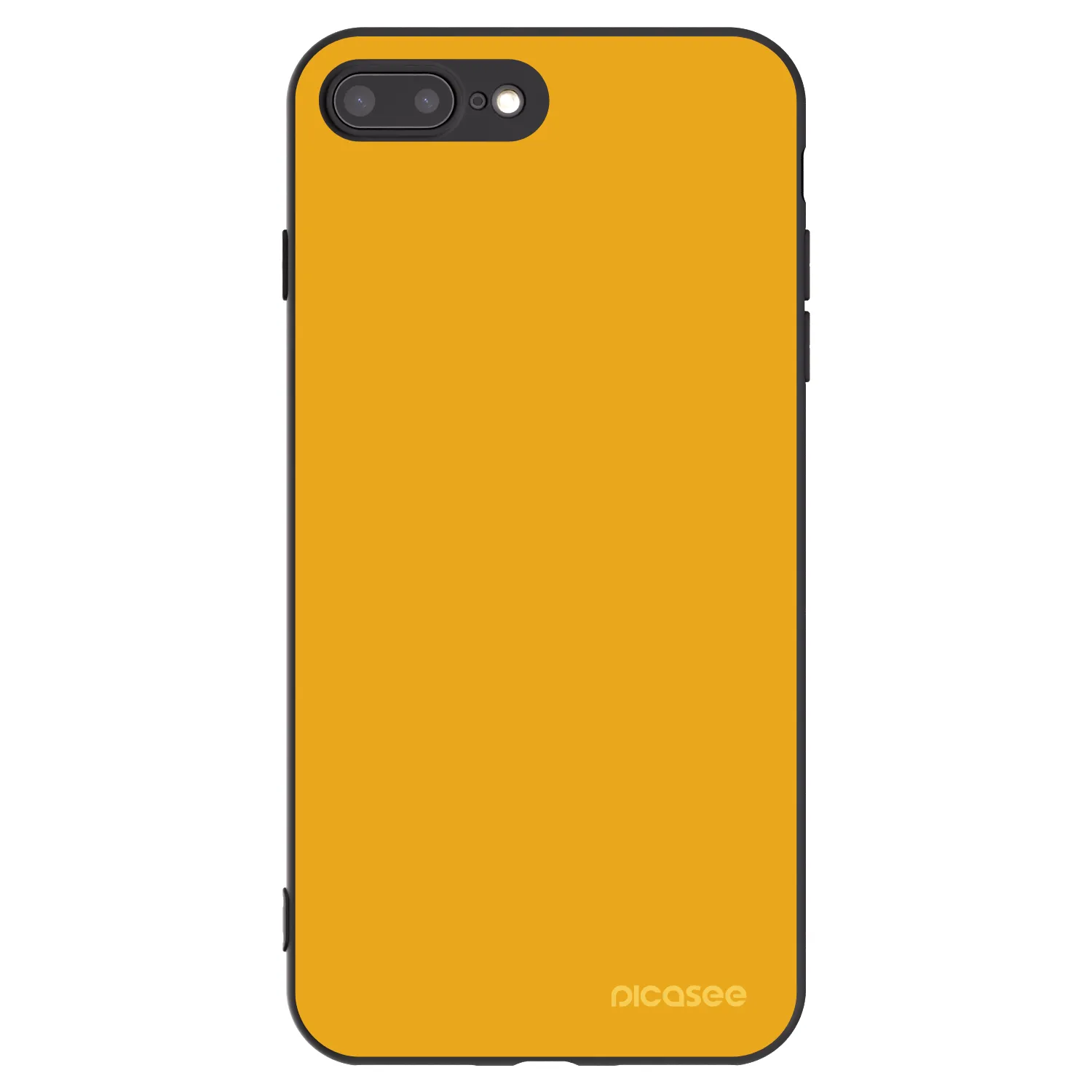 Picasee silikonowe czarne etui na Apple iPhone 8 Plus - Sun