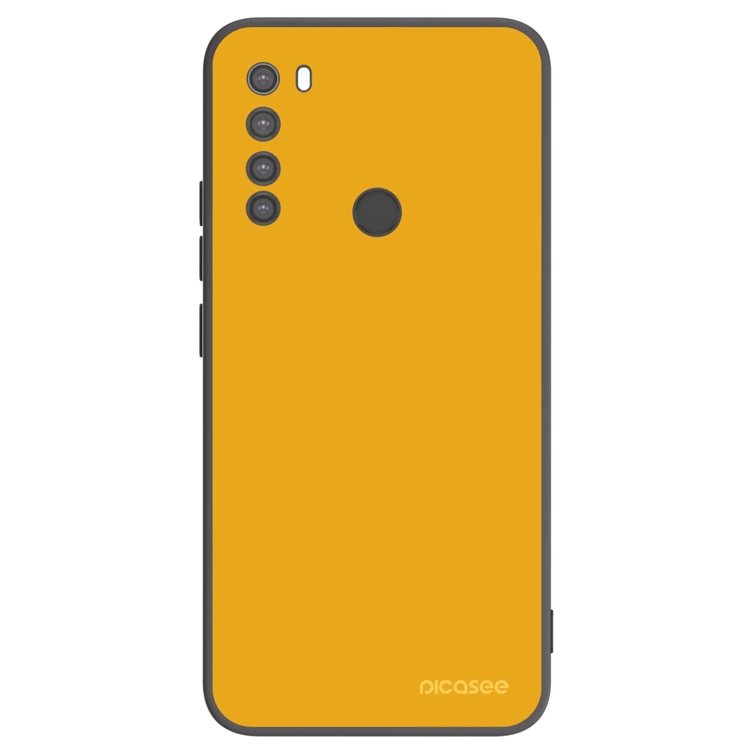 Picasee silikonowe czarne etui na Xiaomi Redmi Note 8 - Sun