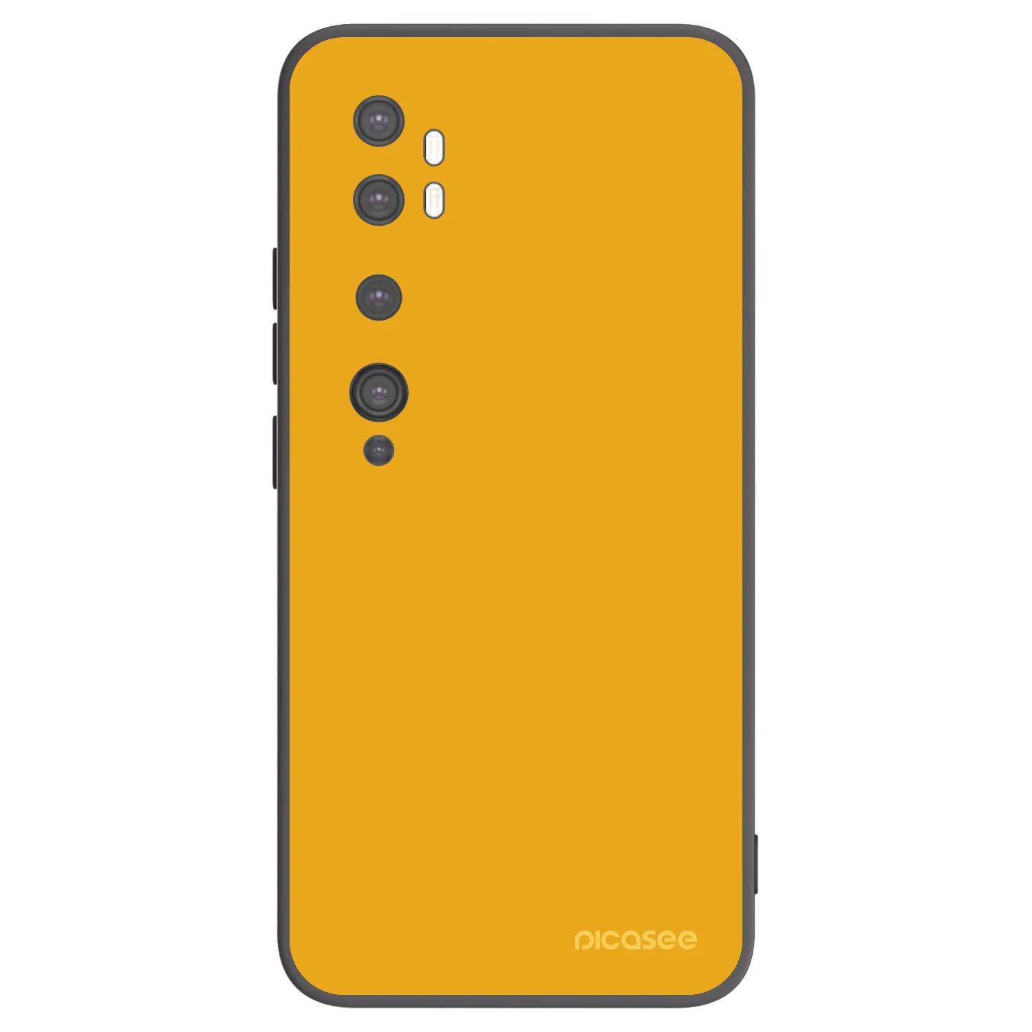 Picasee silikonowe czarne etui na Xiaomi Mi Note 10 (Pro) - Sun