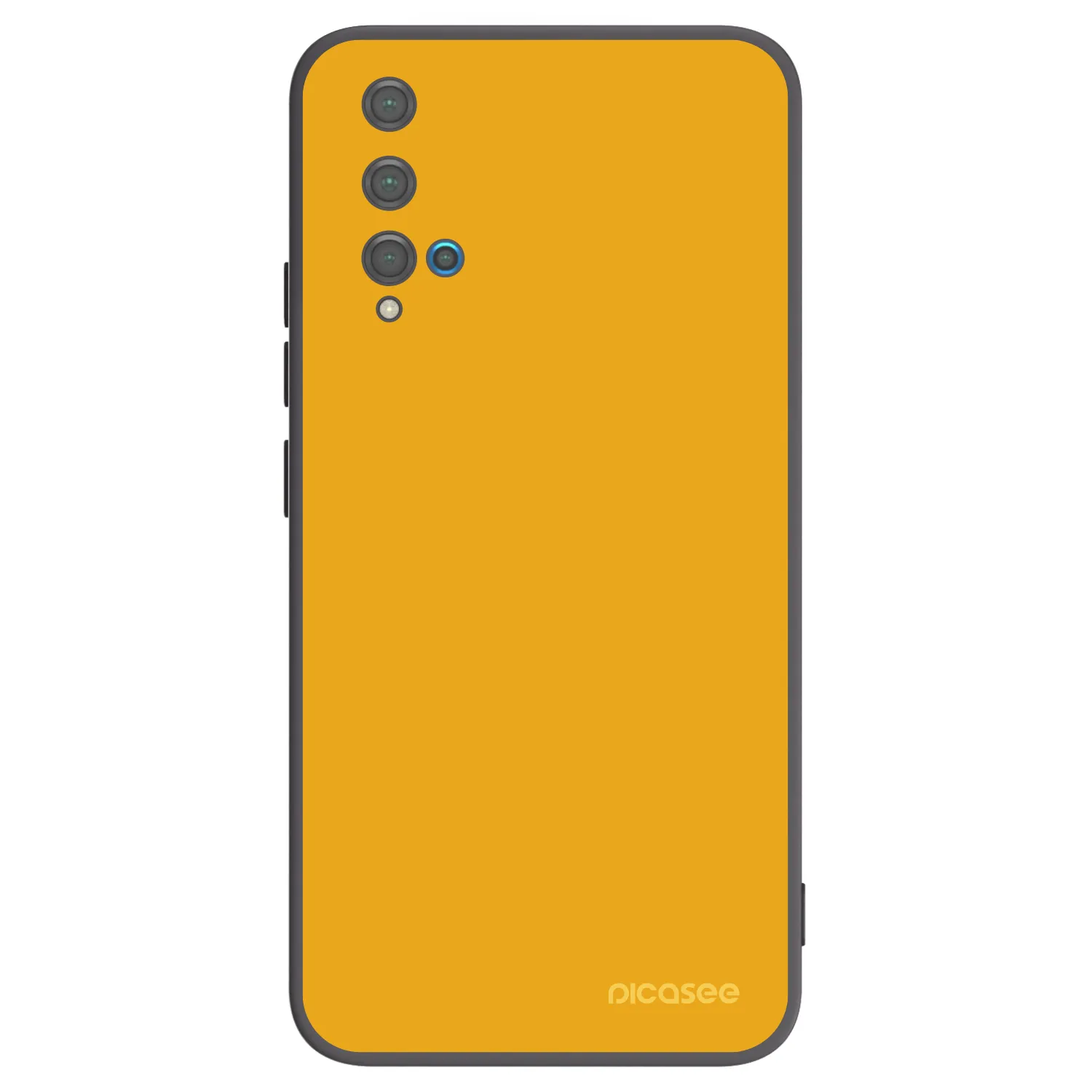 Picasee silikonowe czarne etui na Huawei Nova 5T - Sun