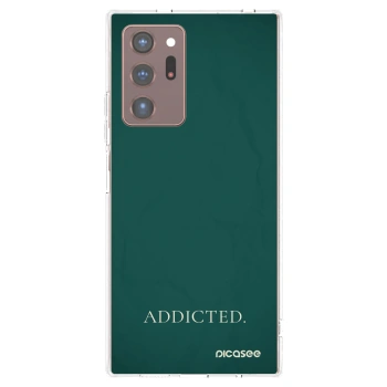 Picasee silikonowe przeźroczyste etui na Samsung Galaxy Note 20 Ultra - Addicted