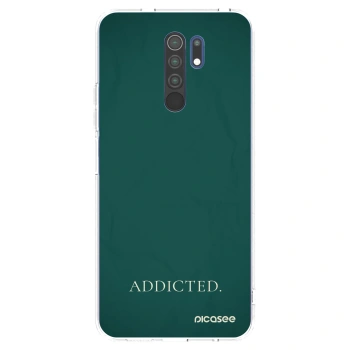 Picasee silikonowe przeźroczyste etui na Xiaomi Redmi 9 - Addicted