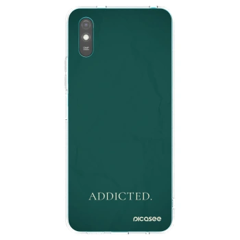 Picasee silikonowe przeźroczyste etui na Xiaomi Redmi 9A - Addicted