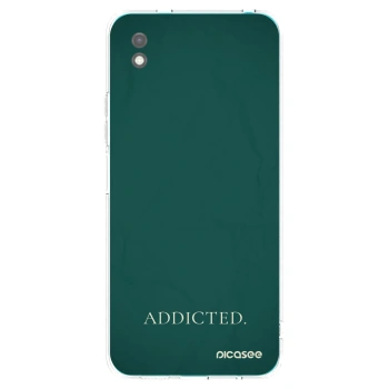Picasee silikonowe czarne etui na Xiaomi Redmi 9A - Addicted
