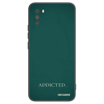 Picasee silikonowe czarne etui na Xiaomi Poco M3 - Addicted