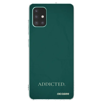 Picasee silikonowe przeźroczyste etui na Samsung Galaxy M51 M515F - Addicted