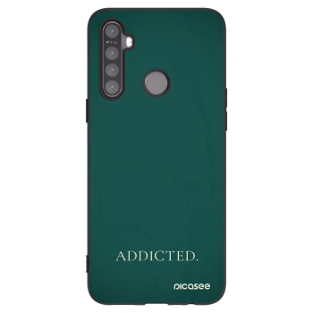 Picasee silikonowe czarne etui na Realme 6i - Addicted