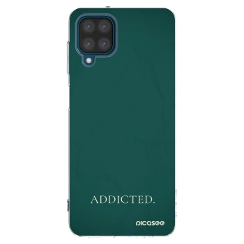 Picasee silikonowe przeźroczyste etui na Samsung Galaxy A12 A125F - Addicted