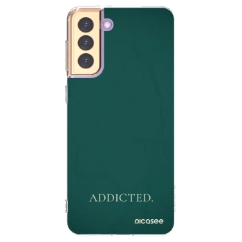 Picasee silikonowe przeźroczyste etui na Samsung Galaxy S21+ 5G G996F - Addicted