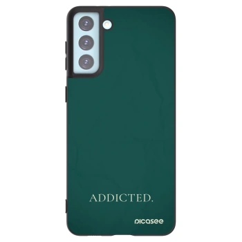 Picasee silikonowe czarne etui na Samsung Galaxy S21+ 5G G996F - Addicted
