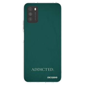 Picasee silikonowe przeźroczyste etui na Xiaomi Poco M3 - Addicted
