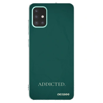 Picasee silikonowe przeźroczyste etui na Samsung Galaxy M31s - Addicted
