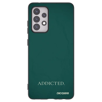 Picasee silikonowe czarne etui na Samsung Galaxy A52 5G A525F - Addicted