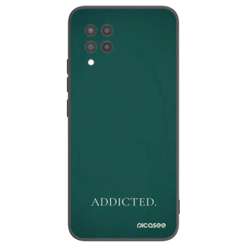 Picasee silikonowe czarne etui na Samsung Galaxy A42 A426B - Addicted
