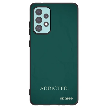 Picasee silikonowe czarne etui na Samsung Galaxy A72 A725F - Addicted