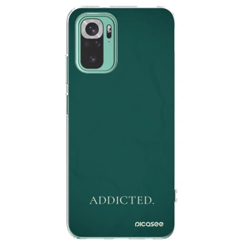 Picasee silikonowe przeźroczyste etui na Xiaomi Redmi Note 10 Pro - Addicted
