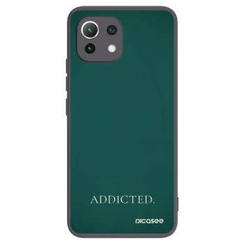 Picasee silikonowe czarne etui na Xiaomi Mi 11 Lite - Addicted