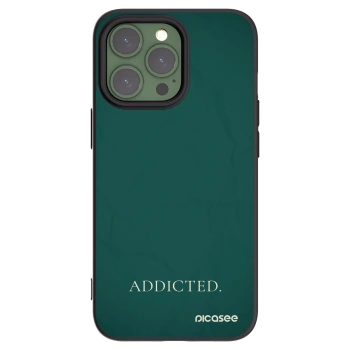 Picasee silikonowe czarne etui na Apple iPhone 13 Pro - Addicted
