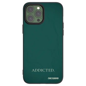 Picasee silikonowe czarne etui na Apple iPhone 13 Pro Max - Addicted