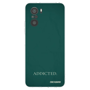 Picasee silikonowe przeźroczyste etui na Xiaomi Poco F3 - Addicted