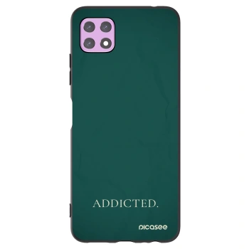 Picasee silikonowe czarne etui na Samsung Galaxy A22 A226B 5G - Addicted