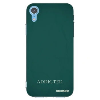 Picasee silikonowe przeźroczyste etui na Apple iPhone XR - Addicted