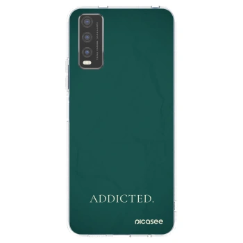 Picasee silikonowe przeźroczyste etui na Vivo Y20s - Addicted