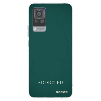 Picasee silikonowe przeźroczyste etui na Vivo X60 Pro 5G - Addicted