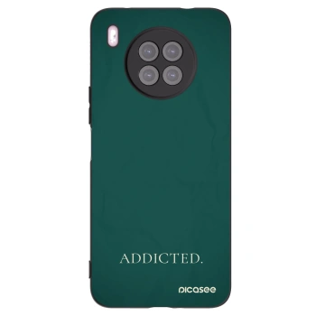 Picasee silikonowe czarne etui na Huawei Nova 8i - Addicted