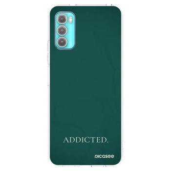 Picasee silikonowe przeźroczyste etui na Motorola Moto G60 - Addicted