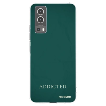 Picasee silikonowe przeźroczyste etui na Vivo Y72 5G - Addicted