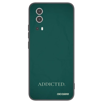Picasee silikonowe czarne etui na Vivo Y72 5G - Addicted